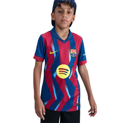 FC Barcelona 25/26 Kids Dri-FIT El Classico Stadium Shirt