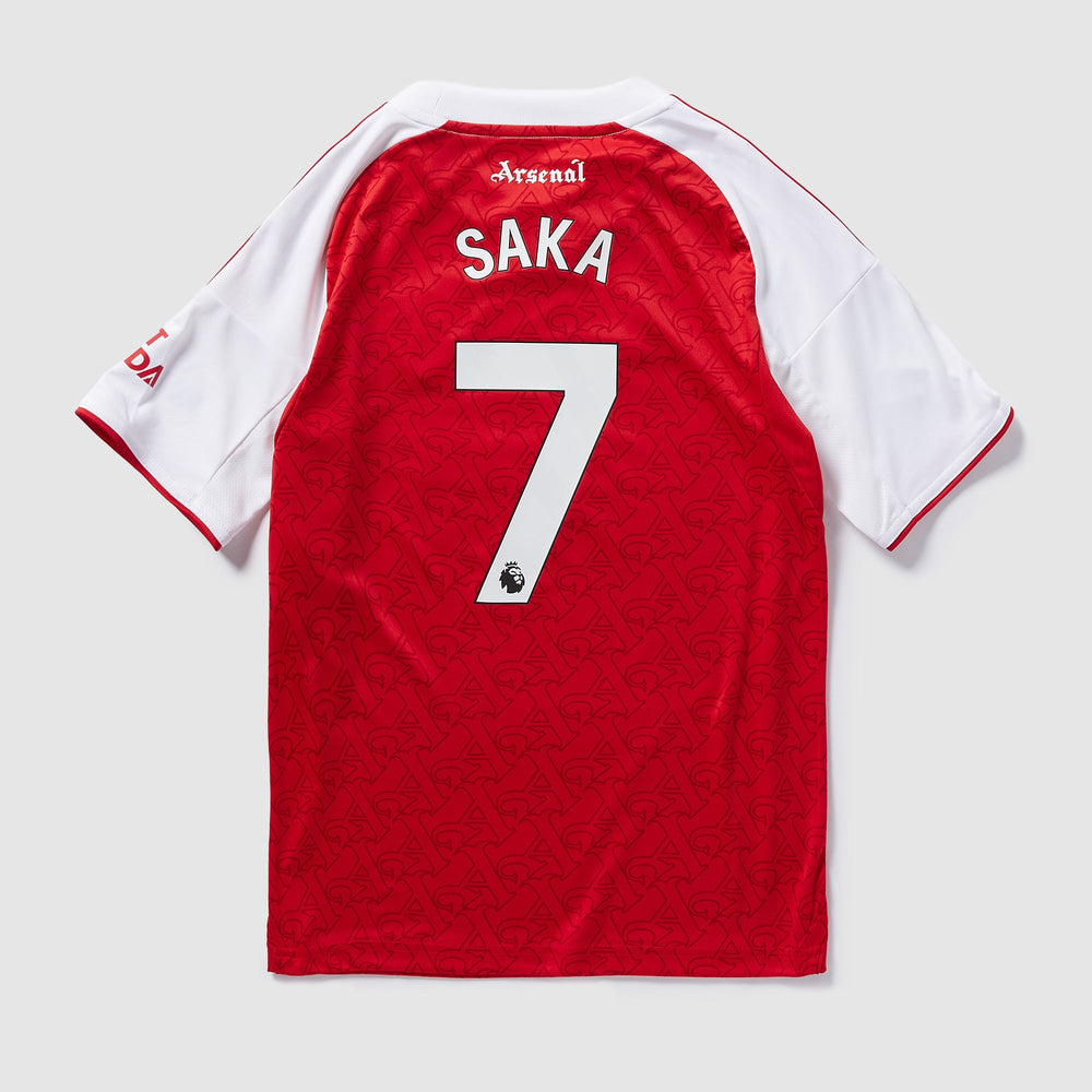 Arsenal 25/26 Kids Home Shirt with Saka 7