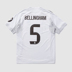 Real Madrid 25/26 Authentic Home Shirt with Bellingham 5