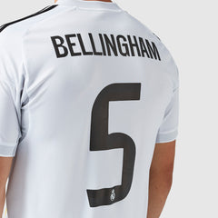 Real Madrid 25/26 Home Shirt with Bellingham 5