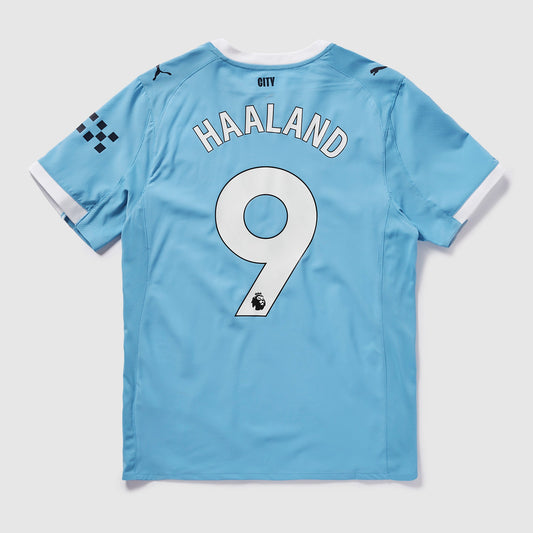 Manchester City 25/26 Authentic Home Shirt with Haaland 9