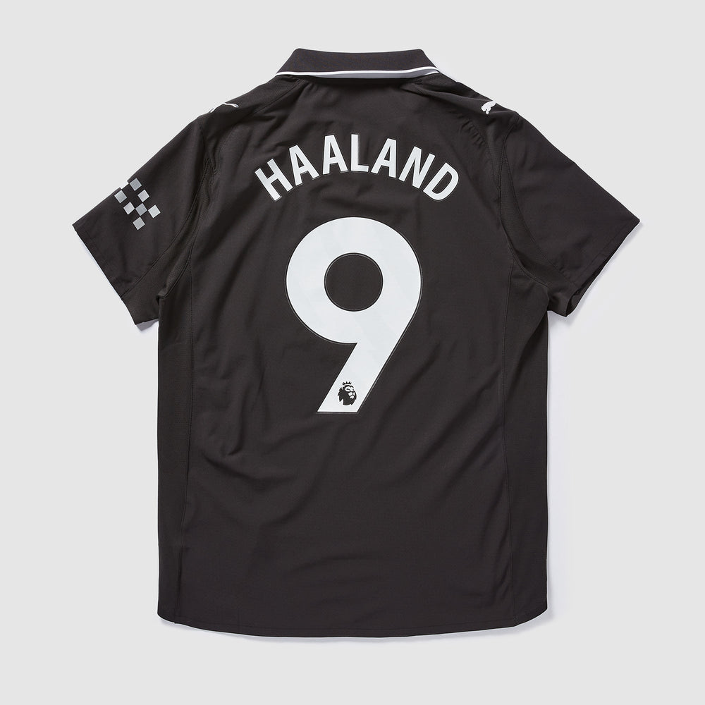 Manchester City 25/26 Authentic Away Shirt with Haaland 9