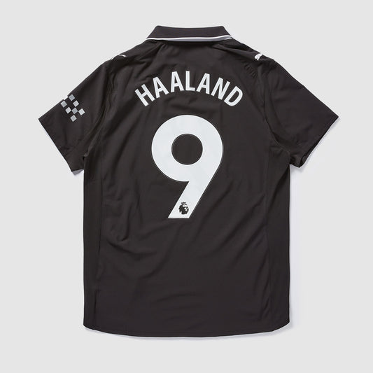 Manchester City 25/26 Authentic Away Shirt with Haaland 9