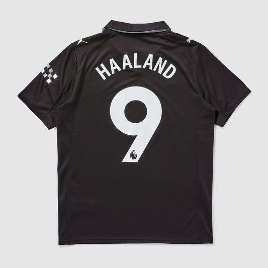 Manchester City 25/26 Kids Away Shirt with Haaland 9