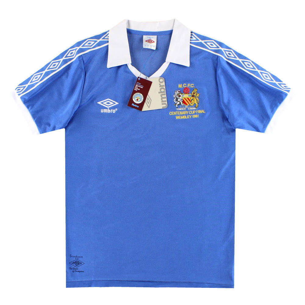 1981 Manchester City FA Cup Final Centenary Home Shirt