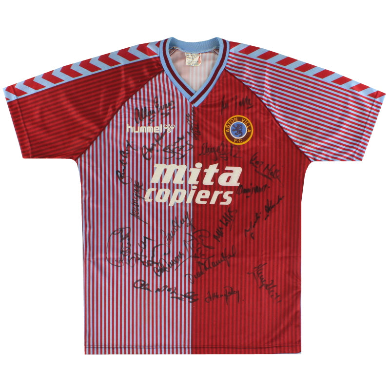 1987-89 Aston Villa 'Signed' Home Shirt