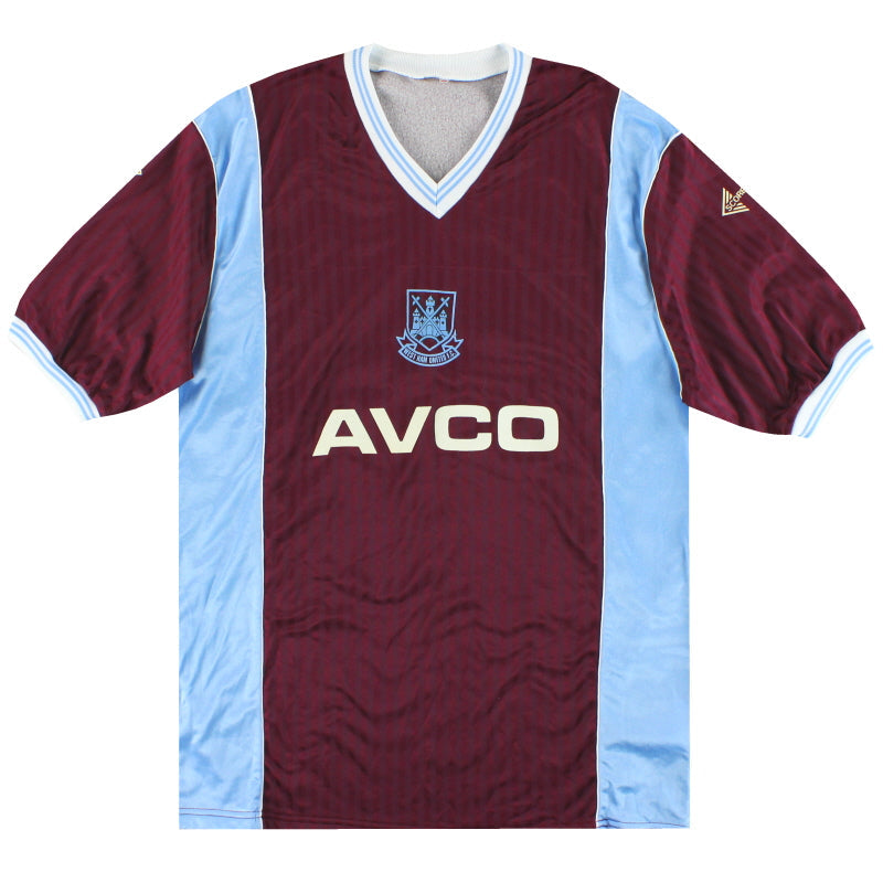 1987-89 West Ham Scoreline Home Shirt