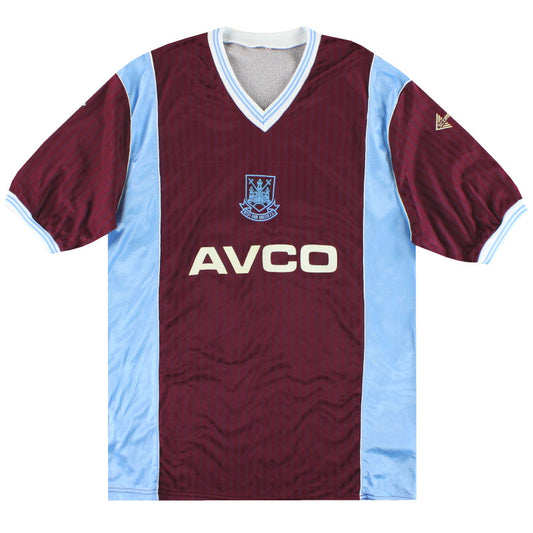 1987-89 West Ham Scoreline Home Shirt
