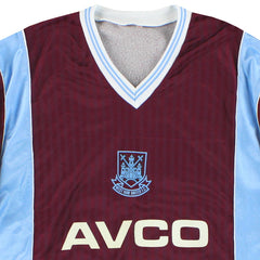 1987-89 West Ham Scoreline Home Shirt