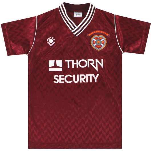 1989-90 Hearts Home Shirt