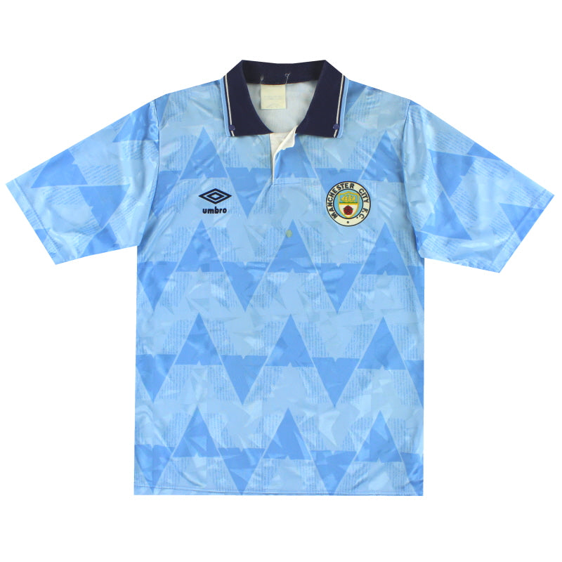 1989-91 Manchester City Home Shirt