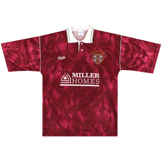 1990-91 Hearts Home Shirt