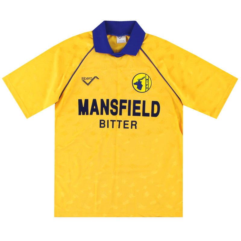 1990-91 Mansfield Town Ribero Home Shirt