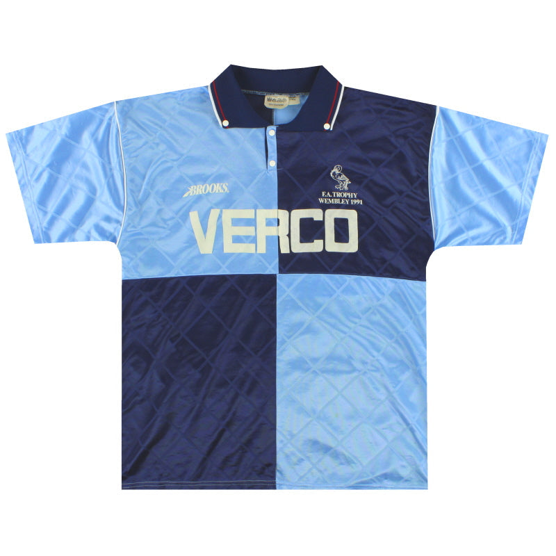 1990-92 Wycombe Brooks 'FA Trophy' Home Shirt