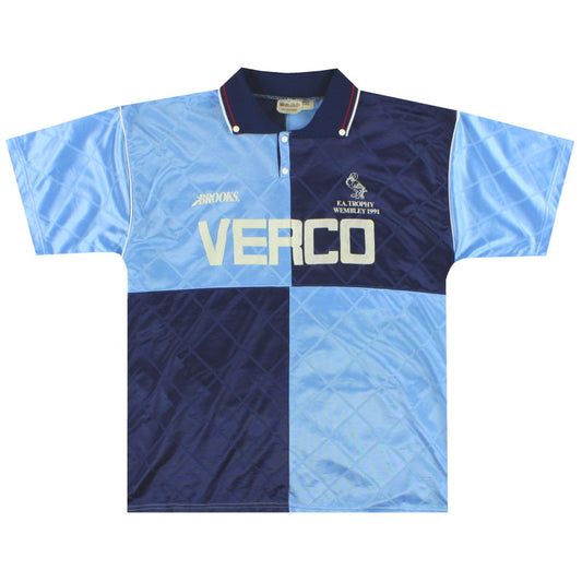1990-92 Wycombe Brooks 'FA Trophy' Home Shirt