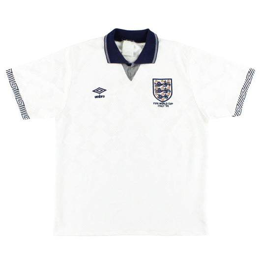 1990 England 'Italy '90' Home Shirt