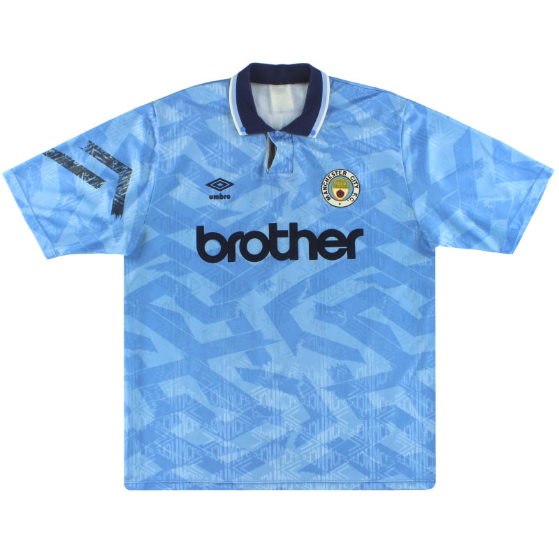 1991-93 Manchester City Home Shirt