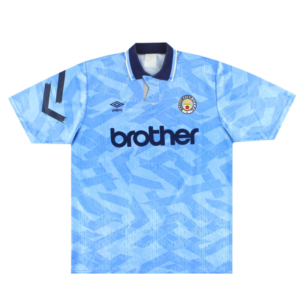 1991-93 Manchester City Home Shirt