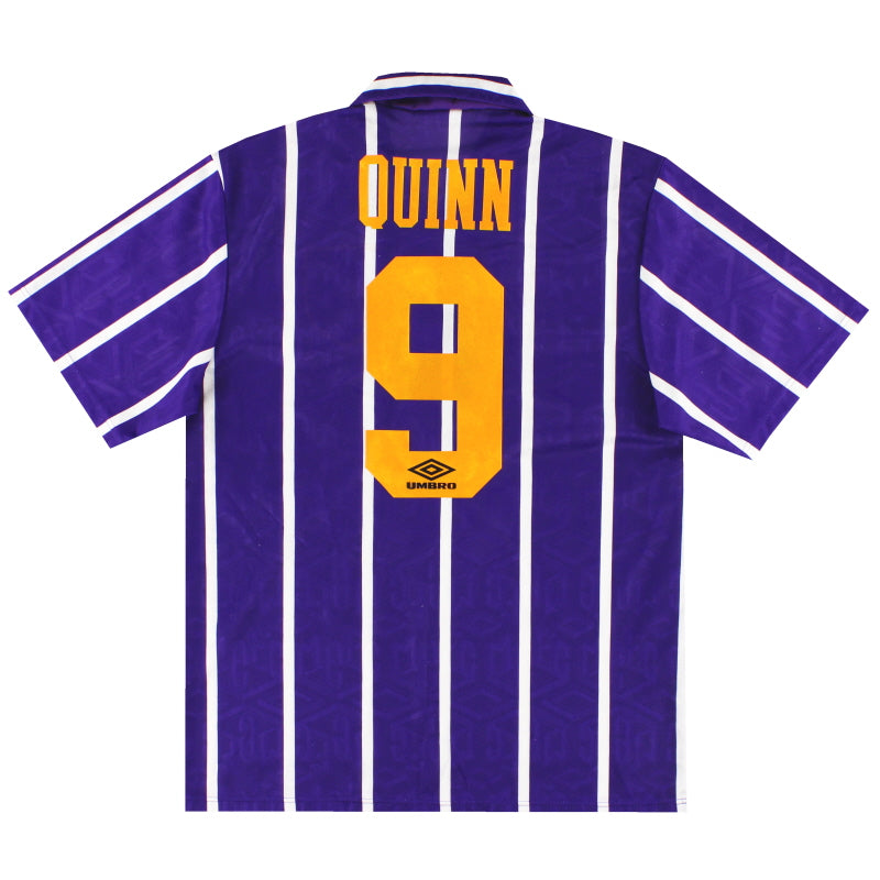 1992-94 Manchester City Away Shirt Quinn