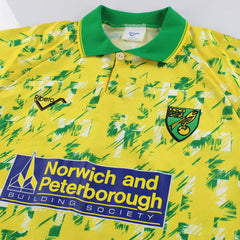 1992-94 Norwich City Ribero Home Shirt