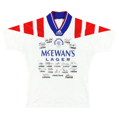1992-94 Rangers 'Signed' Away Shirt