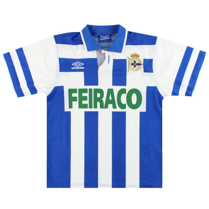 1993-94 Deportivo Home Shirt