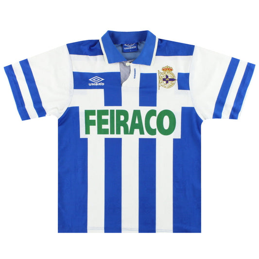 1993-94 Deportivo Home Shirt