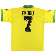 1994-95 Norwich Home Shirt Ekoku