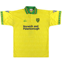 1994-95 Norwich Home Shirt Ekoku