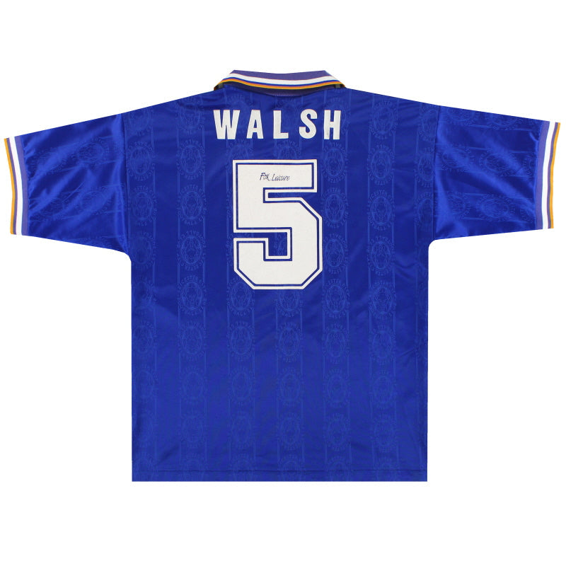 1994-96 Leicester Home Shirt Walsh