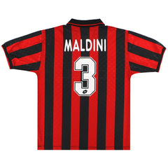 1995-96 AC Milan Home Shirt Maldini