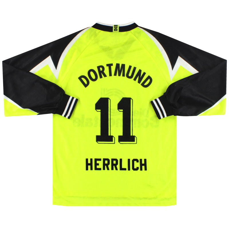 1995-96 Borussia Dortmund Home Shirt Herrlich