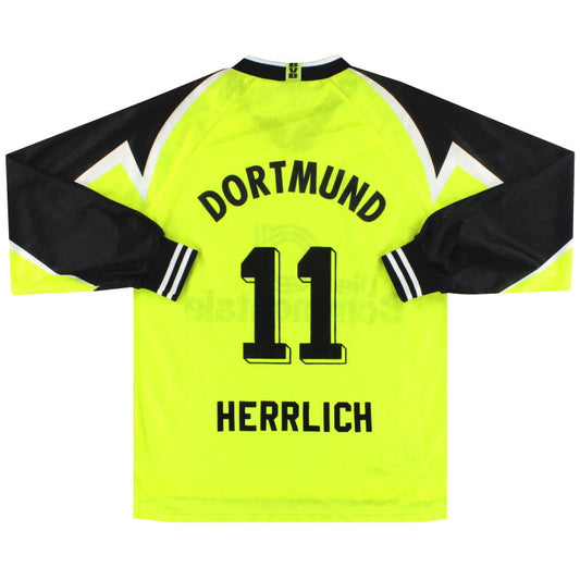 1995-96 Borussia Dortmund Home Shirt Herrlich