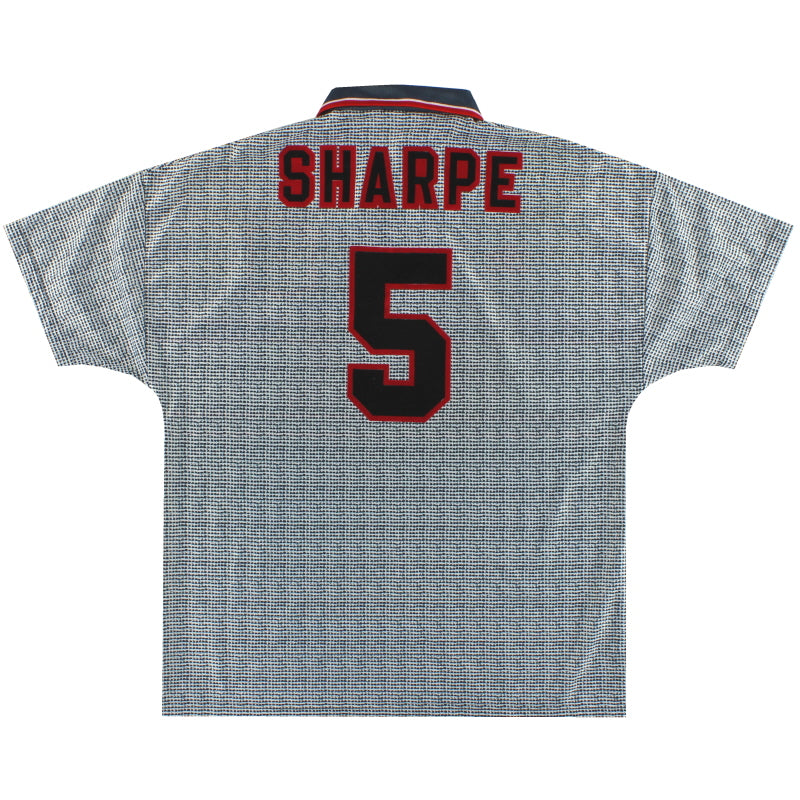 1995-96 Manchester United Away Shirt Sharpe