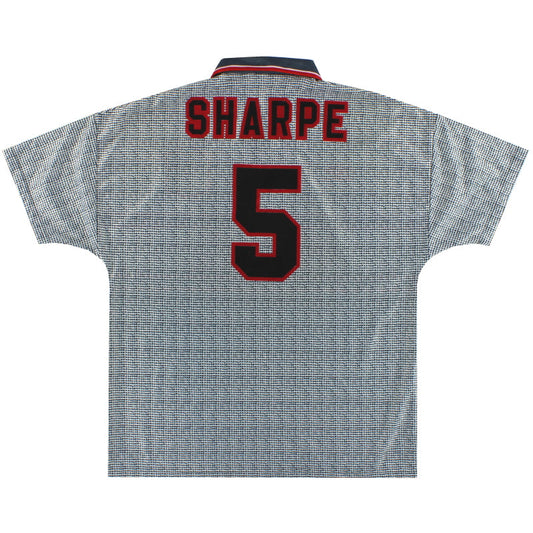 1995-96 Manchester United Away Shirt Sharpe