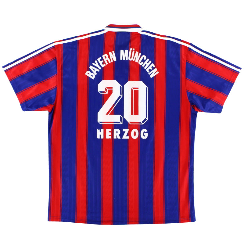 1995-97 Bayern Munich Home Shirt Herzog