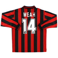 1996-97 AC Milan Home Shirt Weah