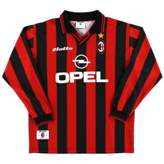 1996-97 AC Milan Home Shirt Weah