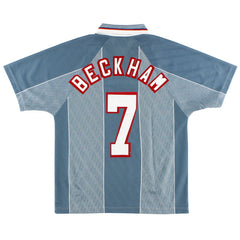 1996-97 England Away Shirt Beckham