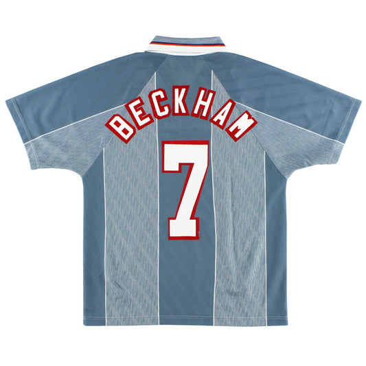 1996-97 England Away Shirt Beckham