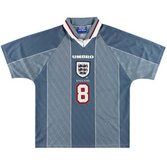 1996-97 England Away Shirt Gascoigne