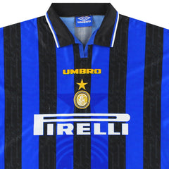 1996-97 inter Milan Home Shirt Zamorano