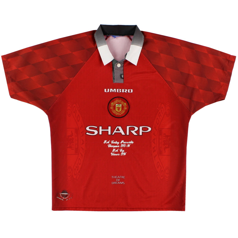 1996-98 Manchester United 'Double Winners' Home Shirt