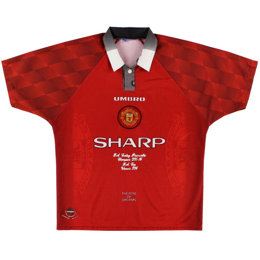 1996-98 Manchester United 'Double Winners' Home Shirt
