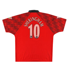 1996-98 Manchester United Home Shirt Sheringham