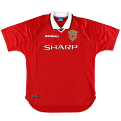 1997-00 Manchester United Champions League Home Shirt Treble