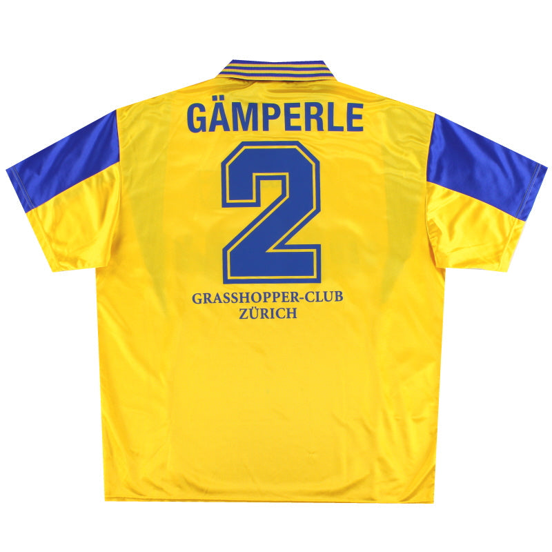 1997-98 Grasshoppers Away Shirt Gamperle