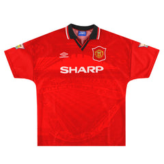 1994-96 Manchester United Home Shirt Hughes