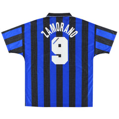 1996-97 inter Milan Home Shirt Zamorano