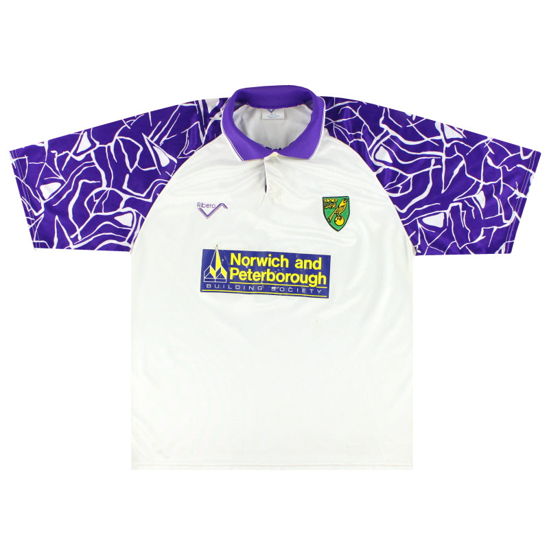 1992-94 Norwich City Ribero Away Shirt